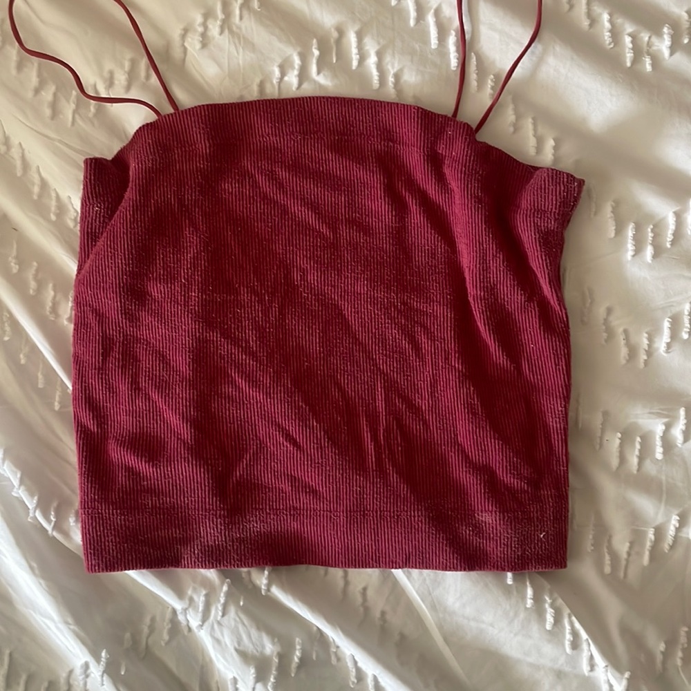 Maroon American Eagle cami top